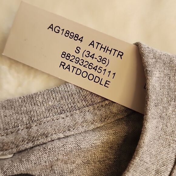 NWT DOM Mens Gray Tshirt With Black Graphic Size Small - Picture 4 of 6